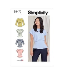 Patron Simplicity 9470 - Hauts pour jeunes filles taille n°FR 34-42