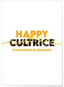 Affiche Happy cultrice | A3 : 29,7x42cm