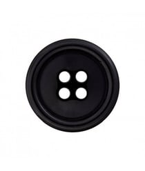 Carte de 4 boutons costume Noir 15mm - Union Knopf Noir