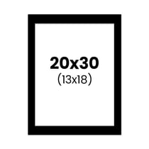 Passe-partout - Noir - 20x30cm - Photo 13x18cm - Pour cadre - Encadrement