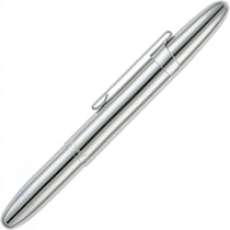 Stylo à bille - Chrome - Encre noire - Pointe moyenne - Clip métal - Fisher Space Pen
