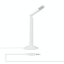 Microphone Stéréo Portable Haute Qualité Pour Enregistrement Et Diffusion Blanc YONIS