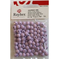 Rayher - Perle en bois Lilas Ronde Ø 8 mm 82 pièces