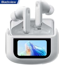 Ecouteurs sans fil Bluetooth 5.4 - Blackview AirBuds 12 avec reduction de bruit - Blanc