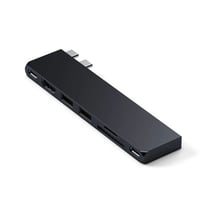 Satechi Hub USB-C Slim PRO pour MacBook Plug and Play Compact Noir