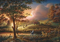 Puzzle 1000 pièces - Moissons Dorées de Soleil - Schmidt Spiele
