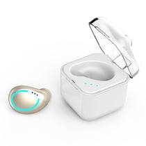 Ecouteurs Bluetooth 5.0 Mini Intra-Auriculaires Sans Fil Or Etanche IP7 Or YONIS