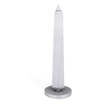 MetalEarth Architecture: MONUMENT DE WASHINGTON 11,8x3x2,9cm, maquette 3D en métal avec 1 feuille, sur carte 12x17cm, 14+