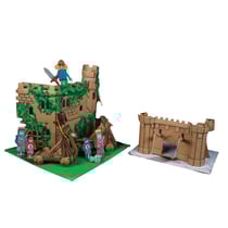 Maquette en carton recyclé de Kit Médiéval