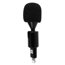 Puluz Micro Lightning iPhone Omnidirectionnel Bonnette anti-vent Noir