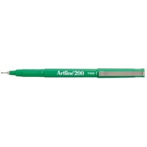 Lot de 12 stylos feutres permanents indélébiles - Pointe 0,4 mm - ARTLINE - Vert