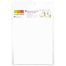 24 feuilles azymes blanches A4 pour nougat