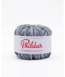 Fil de coton à tricoter Phil Splendor - Phildar Bleu