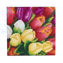 CRYSTAL ART Kit tableau broderie diamant 30x30cm Tulipes