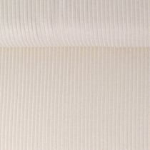Tissu Maille côtelé pailleté Naëlle uni Ecru