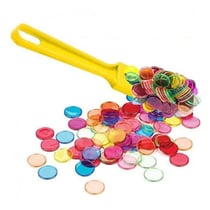Baton magnetique jaune + 100 pions de loto - ramasse jetons - kit accessoires bingo