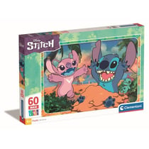 Puzzle 2D 60 pièces - Stitch Maxi 62 x 42 cm - CLEMENTONI