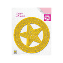 Matrice de découpe Nellie's Choice - Étoile en cercle - 11,3 x 11,3 cm