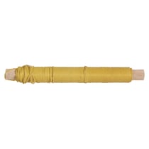 Fil de papier , 0,55mm ø, jaune soleil, sur bobine en bois à 50g, 20m