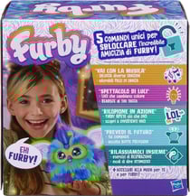 Furby Galaxie, peluche activée par la voix brille dans le noir, jouets interactifs, des 6 ans