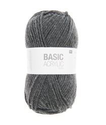 Pelote de laine à tricoter BASIC ACRYLIC CHUNKY - 100GR - Rico Design 011 Gris
