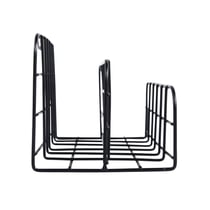 Etagère en fil de fer, 2 compartiments, noir, 20x10x10cm