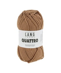 Fil à tricoter 100% coton QUATTRO - Lang Yarns 115 Marron