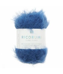 Fil fausse fourrure RICORUMI FURRY FURRY - 25 gr - Rico Design - Idéal pour les amigurumis et créations douillettes 20 Bleu Nuit