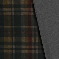 Tissu Jersey Milano Charles sur fond Vert kaki