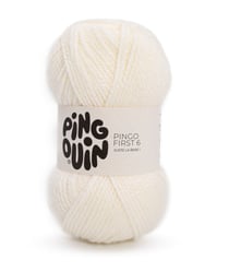 Pelote à Tricoter PINGO FIRST 6 - 100 g - Pingouin : Douceur, Polyvalence et Petit Prix Ecru
