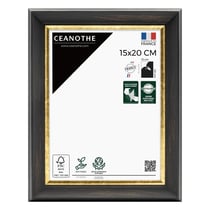 Cadre photo Pandore noir doré 15x20 cm