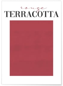Affiche Rouge Terracotta | A3 : 29,7x42cm