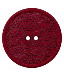 Carte de 2 boutons Recyclés chanvre/polyester 20mm - Prym Bordeaux Rouge