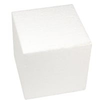 Cube en polystyrène, 15x15x15 cm
