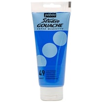 Peinture gouache - Cyan primaire - 49 - Fine - Pébéo - Studio Gouache - 100ml