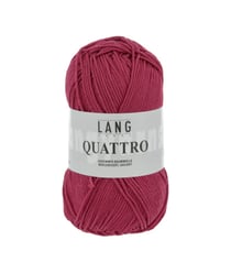 Fil à tricoter 100% coton QUATTRO - Lang Yarns 87 Rouge