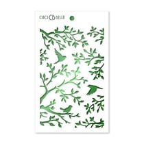 Pochoir plastique souple réutilisable 24 x 14.5 cm Ciao Bella THREE BIRDS 14
