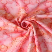 Tissu Voile de Coton Rosalie sur fond Rose