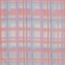 Tissu Viscose Digital Carreaux batik Saumon sur fond Blanc