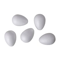 Oeuf en Polystyrène 6 cm Plein 5 pièces