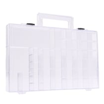 Boîte de rangement Vaessen Creative - Plastique - Transparente - 33 compartiments