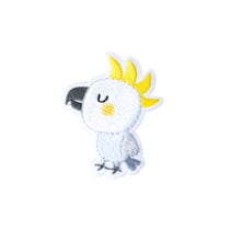 Lot de 3 écussons thermocollants petits animaux mignons huppe 4,1cm x 2,5cm