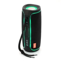 Enceinte Bluetooth LED TWS Son Dynamique Radio FM Autonomie 4H Rouge YONIS
