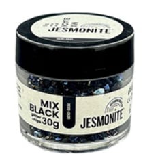Jesmonite Paillettes de Verre 30g Mélange Noir