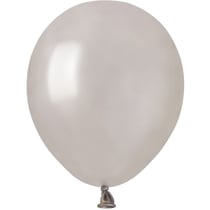 50 Ballons Argent Nacré Ø13cm