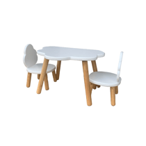Ensemble Table et Chaises Enfant Nuage Blanc 1-4 ans