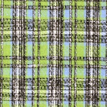 Tissu Jacquard épais Carreaux sur fond Vert