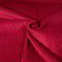 Tissu Velours Grosses côtes Bordeaux