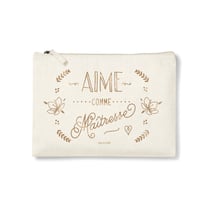 Trousse rectangulaire PM (20x13 cm) - Aime comme maîtresse