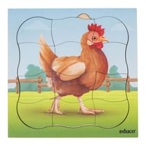 À la ferme - lot combiné – 5 puzzles - Educo